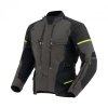 KURTKA MOTOCYKLOWA TEKSTYLNA REBELHORN RANGE BLACK DARK GREY FLUO YELLOW 3XL